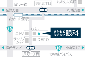 サンリブシティ小倉周辺の地図